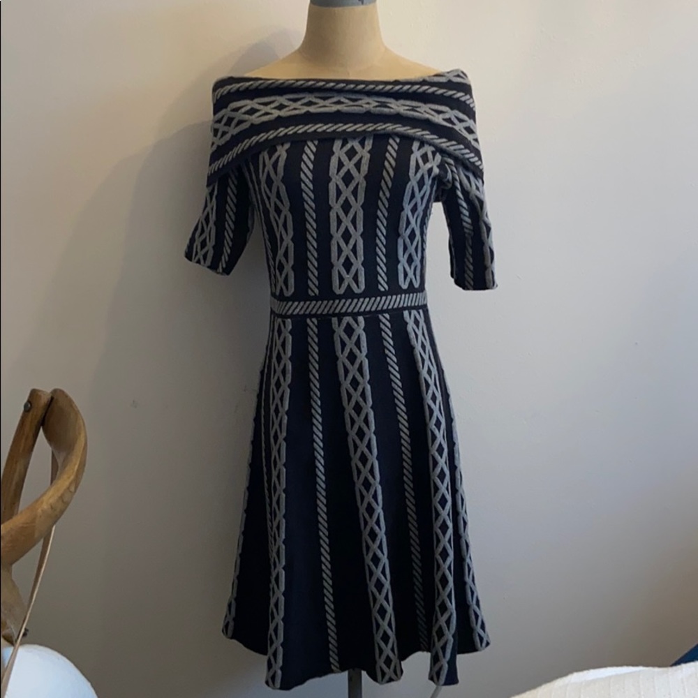 Beautifully knit three quarter sleeve dress